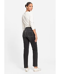 Olsen Women's Mona Fit Slim Leg Dark Washed Jeans