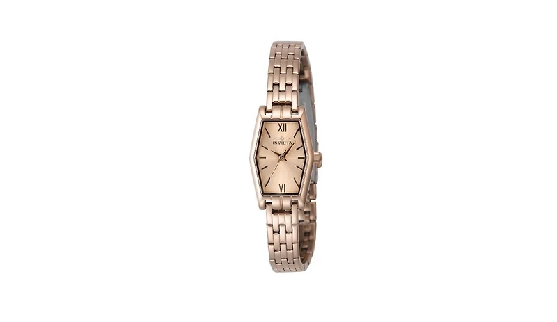 Invicta Women's 48129 Angel Quartz 3 Hand Rose Gold Dial Watch