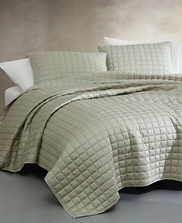 Closeout! Calvin Klein Tencel Solid Reversible 3-Pc. Quilt Set