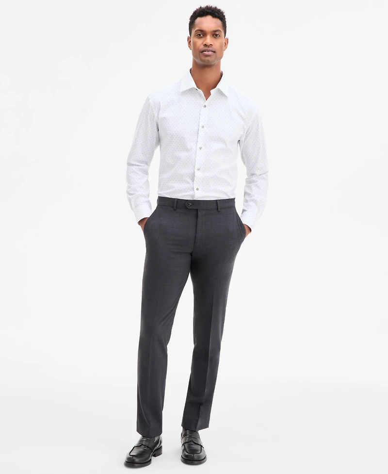 Alfani Men's Raindrop-Pattern Dress Shirt, Exclusively at Macy's