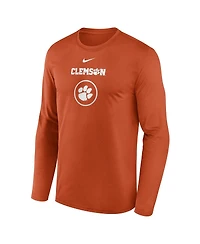 Nike Men's Orange Clemson Tigers 2024 On-Court Basketball Practice Legend Performance Long Sleeve T-Shirt