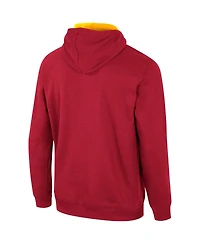 Colosseum Men's Cardinal Iowa State Cyclones Half-Zip Hoodie