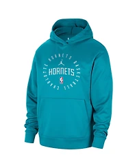 Jordan Men's Teal Charlotte Hornets 2024/25 Spotlight On-Court Practice Performance Pullover Hoodie