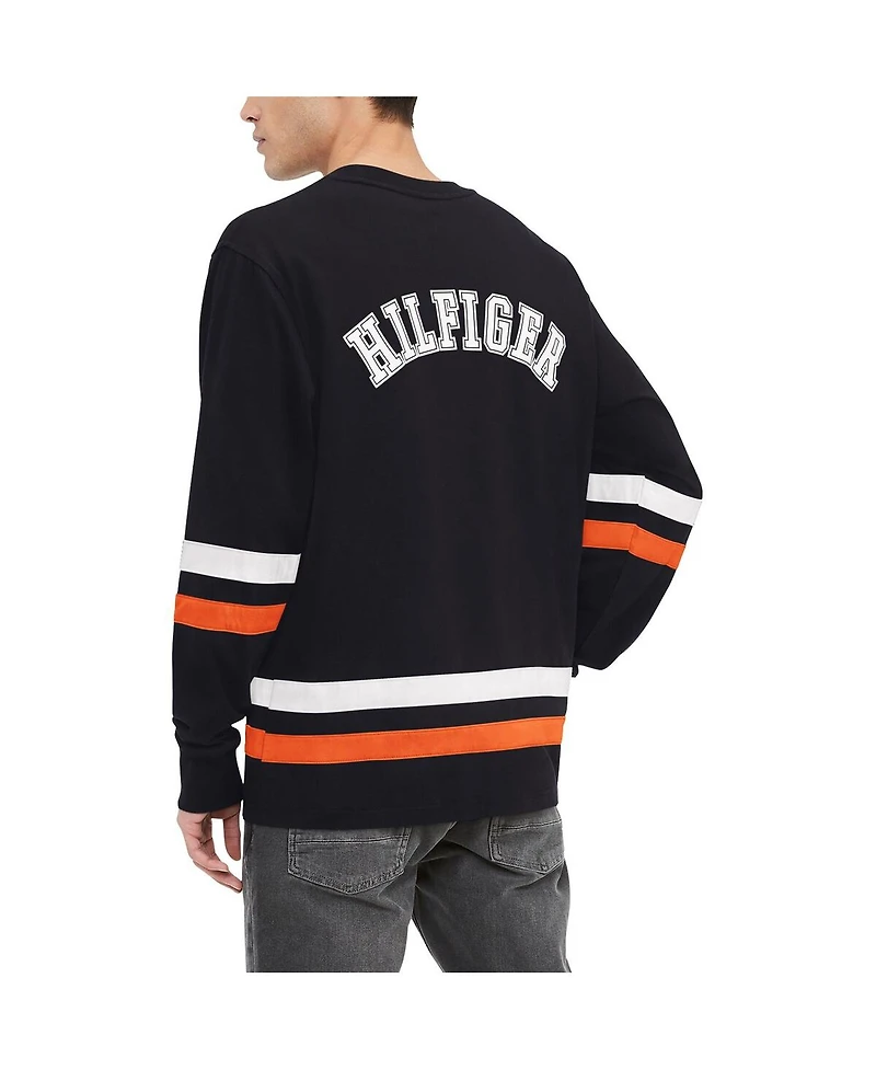 Tommy Hilfiger Men's Black Philadelphia Flyers Nolan Long Sleeve T-Shirt