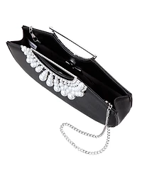 Nina Crystal Encrusted Small Handle Bag