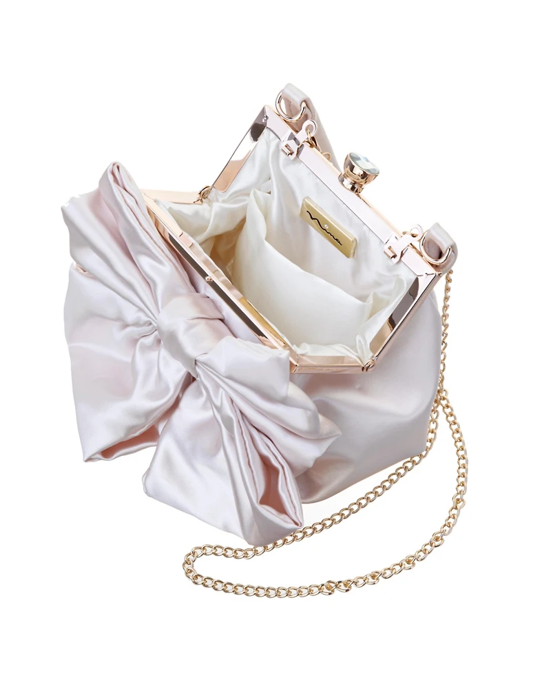 Nina Small Bow Frame Crossbody Bag