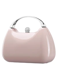 Nina Women's Metallic Minaudiere bag with Metal Handle