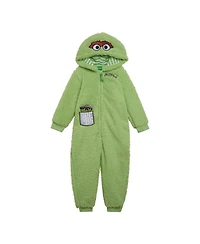 Sesame Street Toddler Boys Cozy Sherpa Zip Up Cosplay Costume Coverall Newborn to (Newborn - 4T