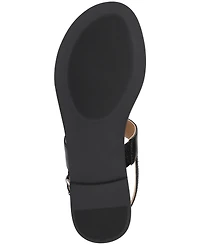 Journee Collection Women's Gerra T Strap Toe Ring Flat Sandals