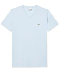 Men's Lacoste Classic V-Neck Soft Pima Cotton Tee Shirt - T01