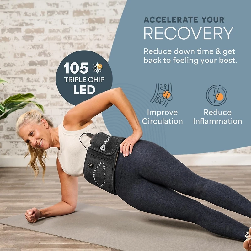 Lifepro Red Light Therapy Belt – 660nm & 850nm Infrared and Red Light for Pain Relief, Muscle Relaxation, Inflammation & Circulation Support