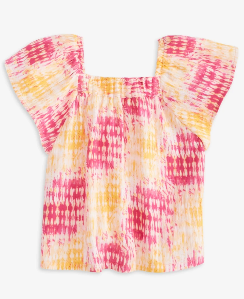 Epic Threads Little & Big Girls Coast Dye Flutter Top, Exclusively at Macy's