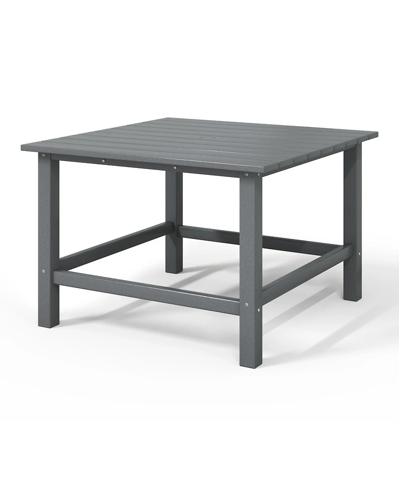 Kids Outdoor Patio Furniture Hdpe 30" Wide Square Dining Table