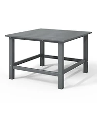 Kids Outdoor Patio Furniture Hdpe 30" Wide Square Dining Table