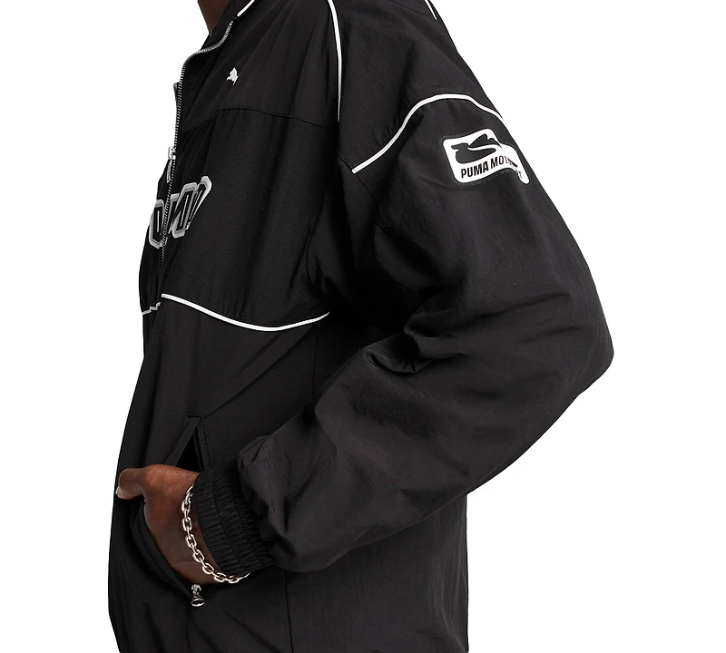Puma Men's Relaxed-Fit Logo Graphic Track Jacket