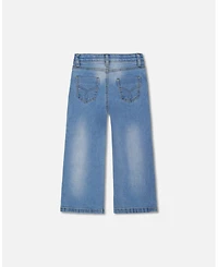Deux par Big Girls Wide Leg Jeans Denim Blue