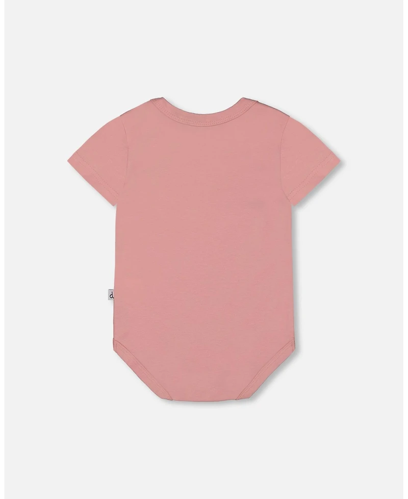 Deux par Deux Baby Girls Organic Cotton Onesie Soft Pink