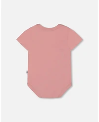 Deux par Deux Baby Girls Organic Cotton Onesie Soft Pink
