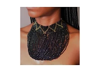 Shani African Beaded Choker Necklace for Women – Adjustable Handcrafted Maasai Jewelry