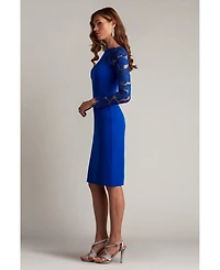 Tadashi Shoji Women's Emille Embroidered Illusion Cocktail Dress