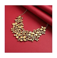 Botanical Cluster Statement Necklace