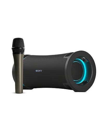 Sony Ult Field 7 Wireless Portable Black Speaker with Cardioid Microphone Bundle