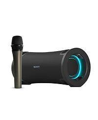 Sony Ult Field 7 Wireless Portable Black Speaker with Cardioid Microphone Bundle