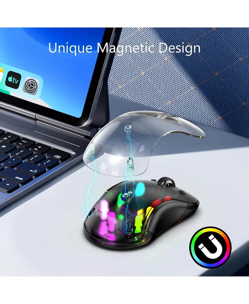 memzuoix Led Rechargeable Wireless Mouse and 27 Inch Computer Monitor 100hz 1920 x 1080p with Hdmi