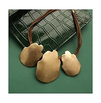 Metallic Cascade Statement Necklace