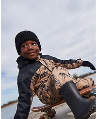 Deux par Deux Kids Unisex Cuffed Knit Hat Black - Toddler|Child