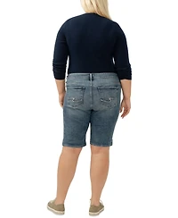Silver Jeans Co. Plus Elyse Denim Bermuda Shorts