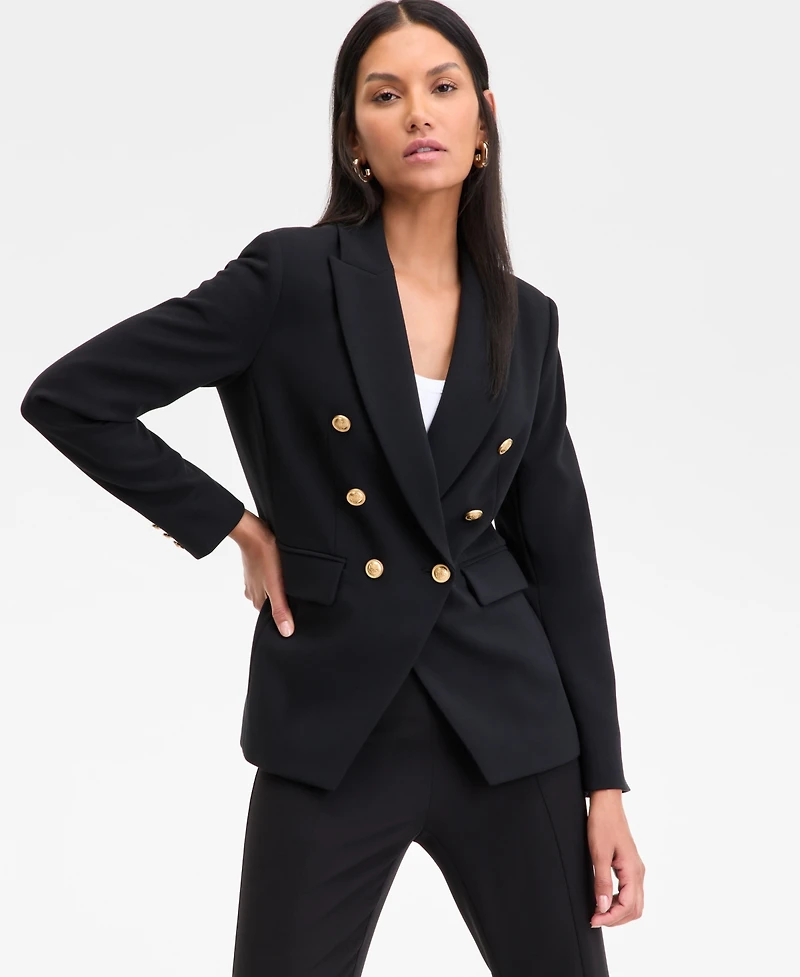 I.n.c. International Concepts Women's Double-Breasted Blazer
