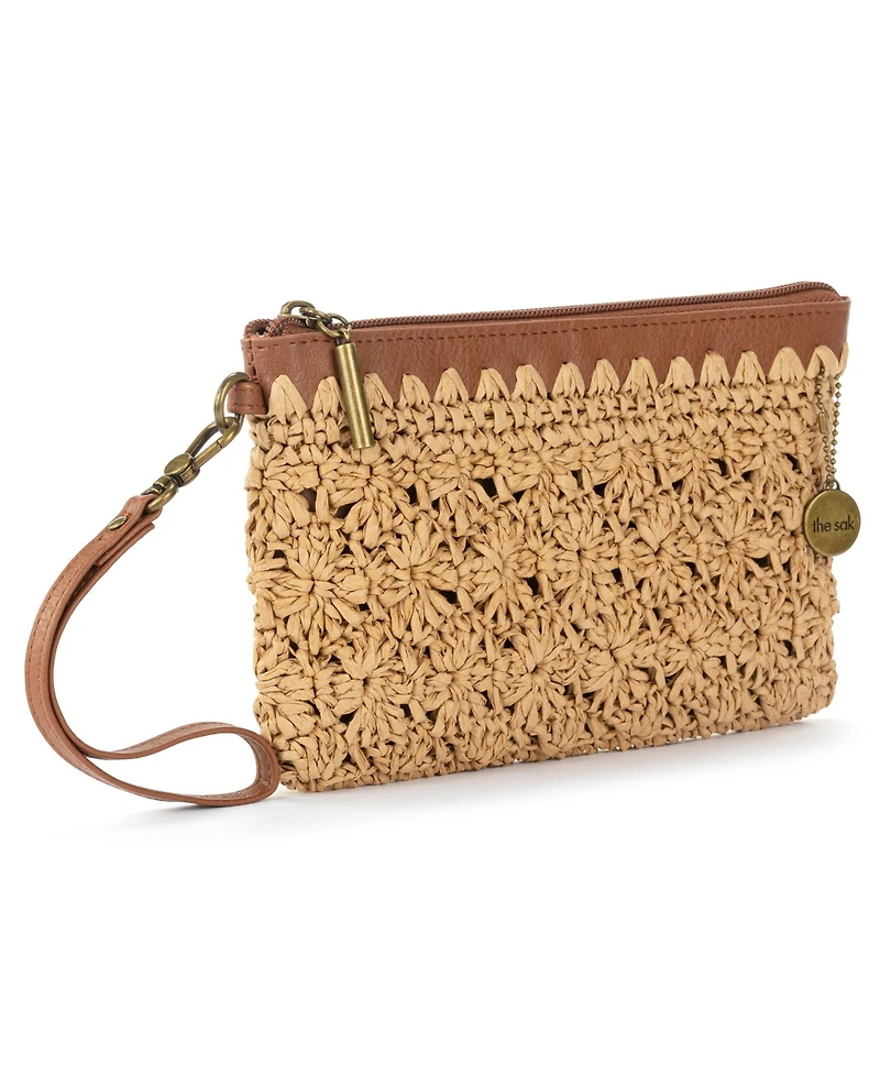 The Sak Vita Straw Zipper Wallet