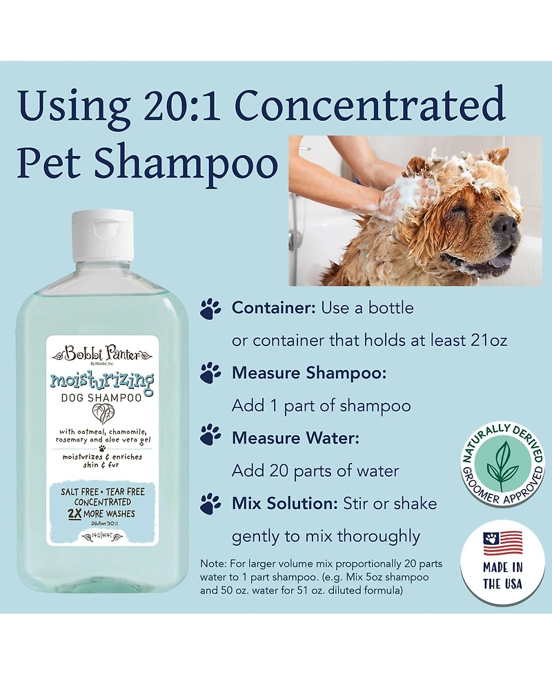 Bobbi Panter (Botanical) Moisturizing Dog Shampoo Chamomile, Rosemary, Aloe Vera