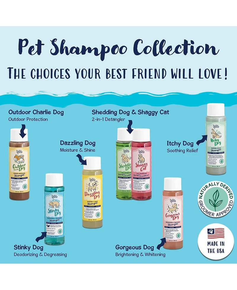 Bobbi Panter (Professional) Signature Stinky Dog Shampoo Vegetable Extract, Oat Protein, Vitamin E, Aloe Vera, Lavender Oil and Rosemary