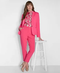 Tommy Hilfiger Women's Scuba Peak-Lapel Long-Sleeve Blazer