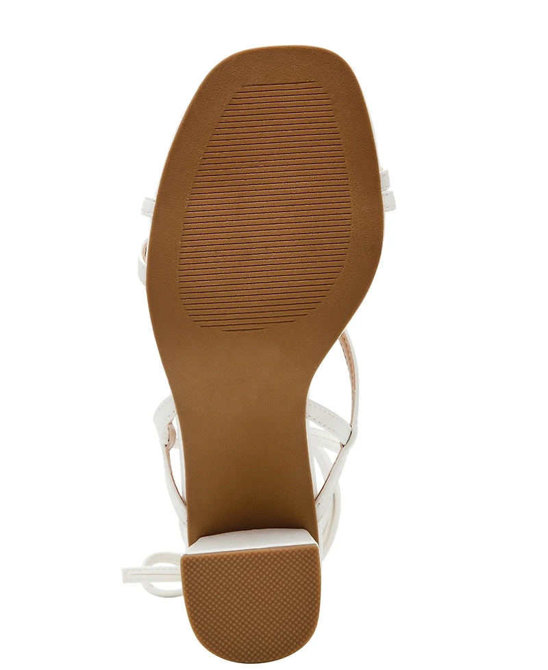 Dv Dolce Vita Women's Haze Strappy Lace-Up Block-Heel Dress Sandals