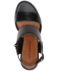 Lucky Brand Women's Dinzin Two-Strap Block-Heel Sandals