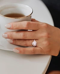 Macy's Moissanite Heart Ring (3 ct. t.w.) in Sterling Silver