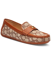 Coach Women's Sculpted C Leather Driver Loafer Flats