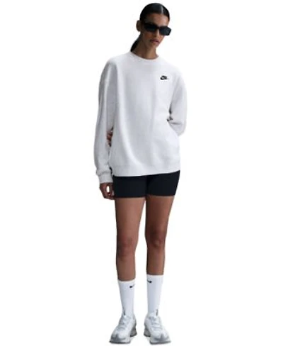 Nike Womens Sportswear Club Fleece Loose Crewneck Sweatshirt