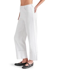 Steve Madden Women's Noeli Wide-Leg Cuffed Jeans