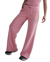 Nike Sportswear Women's Club Fleece Mid-Rise Wide-Leg Logo Pants