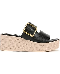 Franco Sarto Women's Taziana Open Square Toe Espadrille Slide Platform Sandals