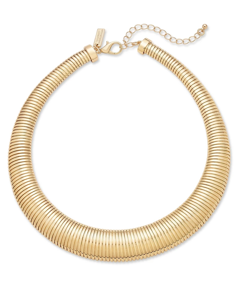 I.n.c. International Concepts Gold-Tone Omega Chain Collar Necklace, 17" + 3" extender, Exclusively at Macy's