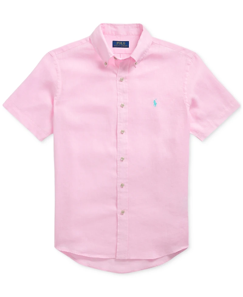 Polo Ralph Lauren Men's Short-Sleeve Linen Button-Up