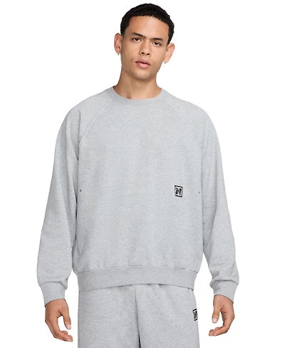Nike Heritage Men's Dri-fit Fleece Long Sleeve Crewneck Fitness Sweatshirt