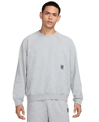 Nike Heritage Men's Dri-fit Fleece Long Sleeve Crewneck Fitness Sweatshirt