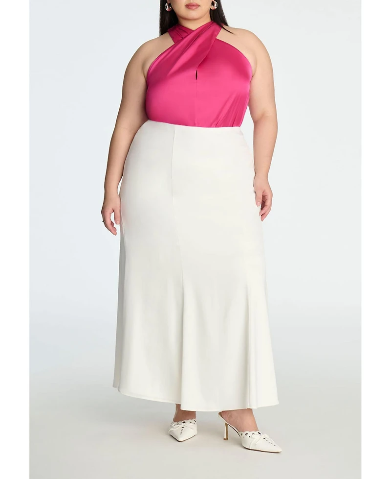 Eloquii Women's Halter Neck Top