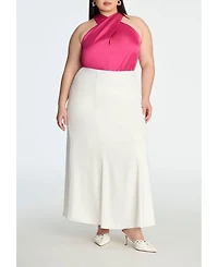 Eloquii Women's Halter Neck Top